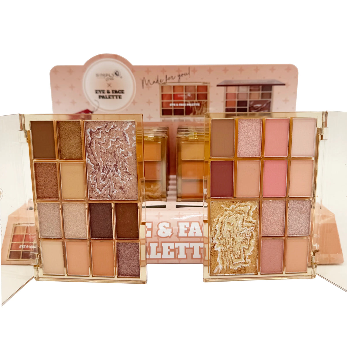 Paleta para Ojos y Rostro - Simply Bella | Cosméticos al por Mayor