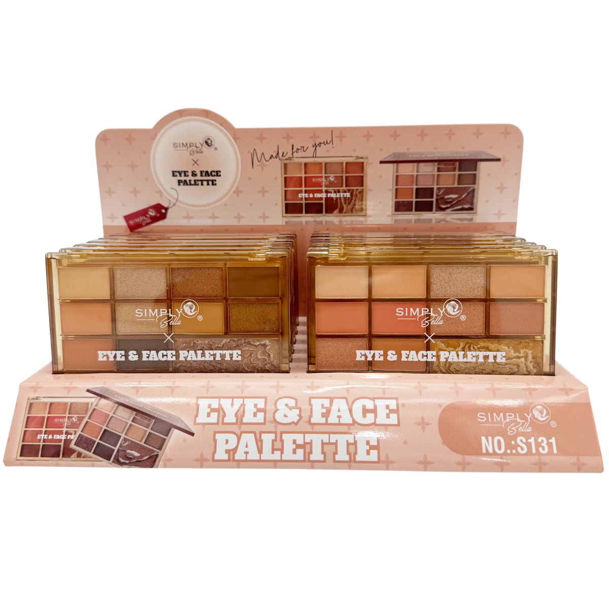 Paleta para Ojos y Rostro - Simply Bella | Cosméticos al por Mayor