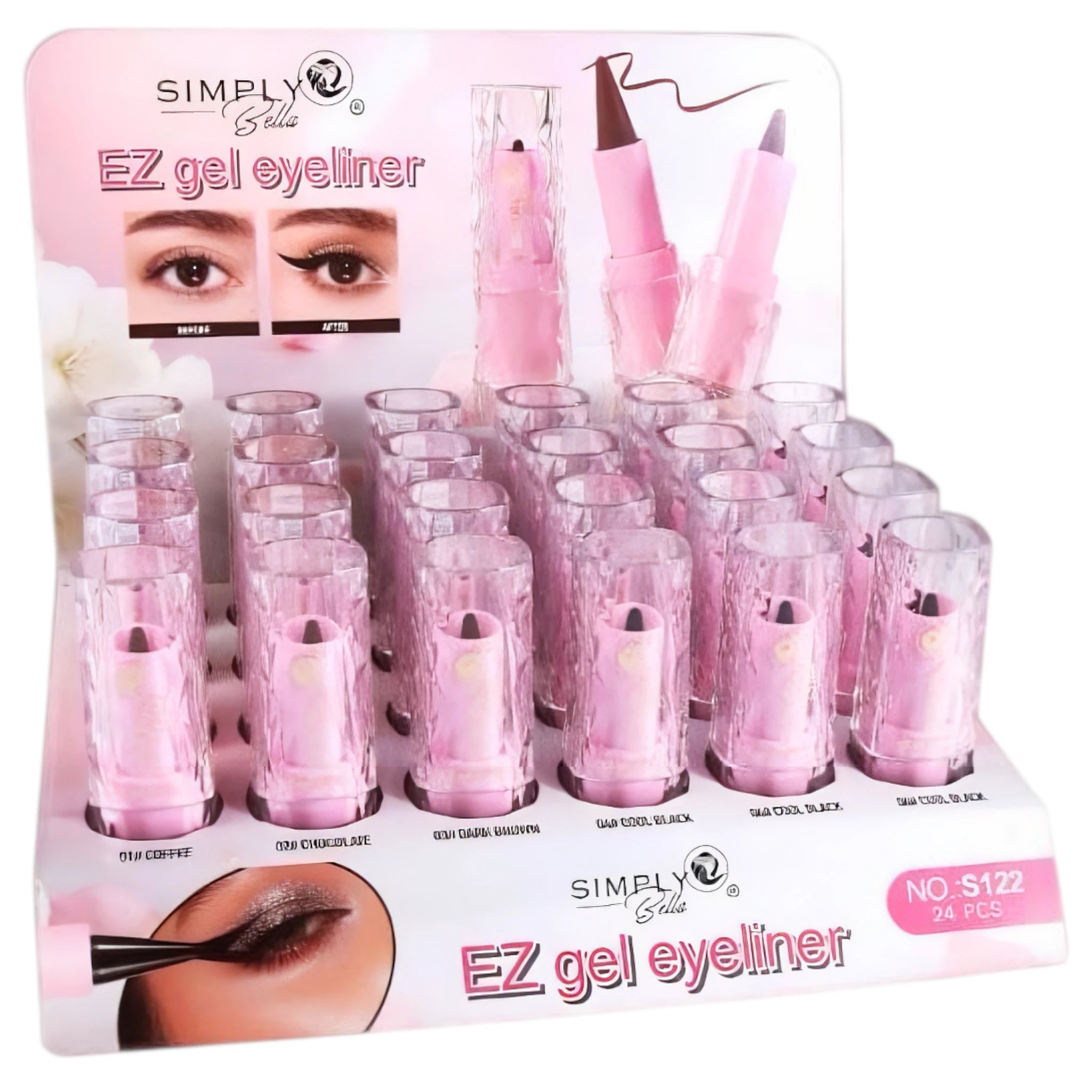 Delineador de Ojos Ez Gel Simply Bella | Cosméticos al por Mayor