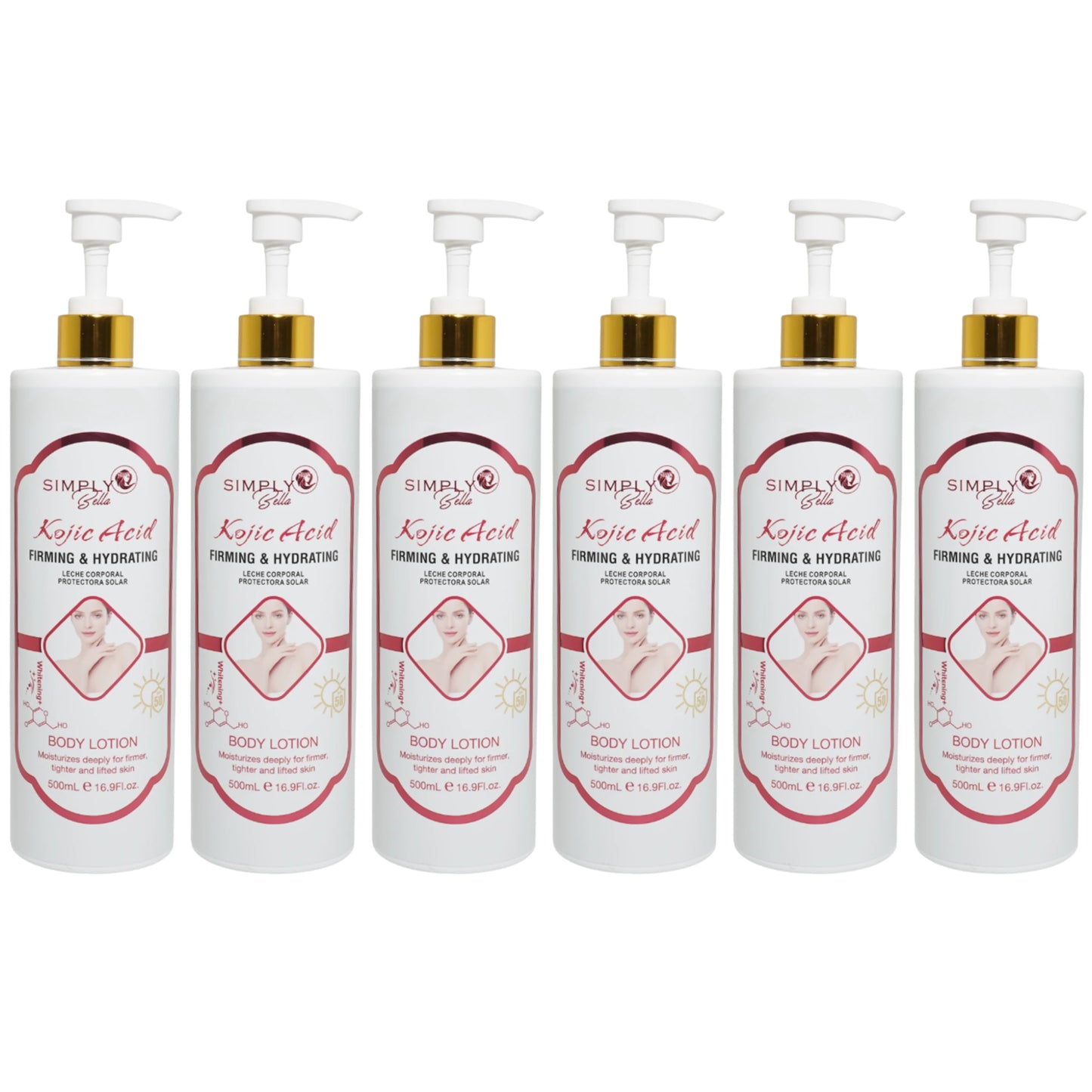 Loción Corporal con Ácido Kojic Simply Bella | Cosméticos al por Mayor