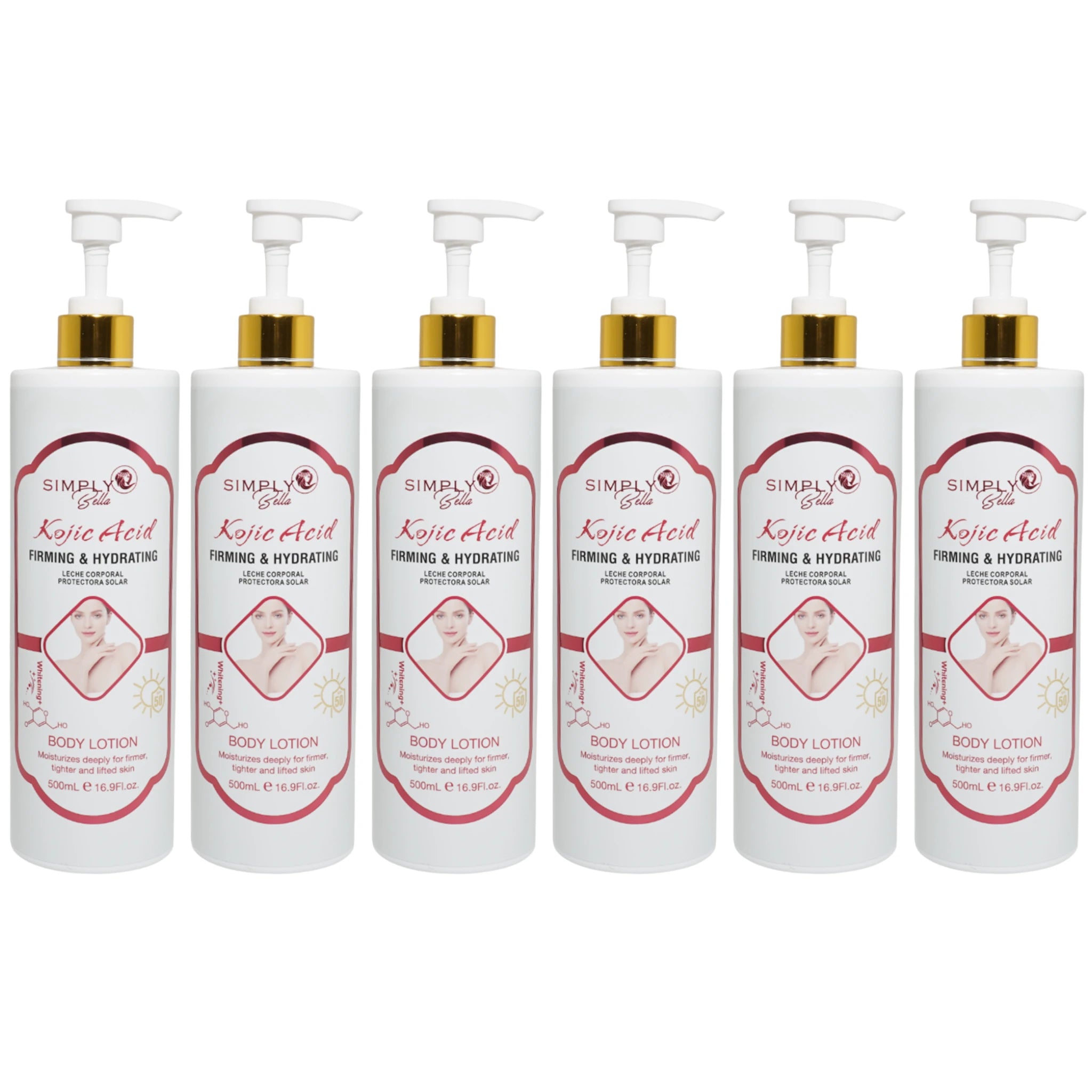 Loción Corporal con Ácido Kojic Simply Bella | Cosméticos al por Mayor