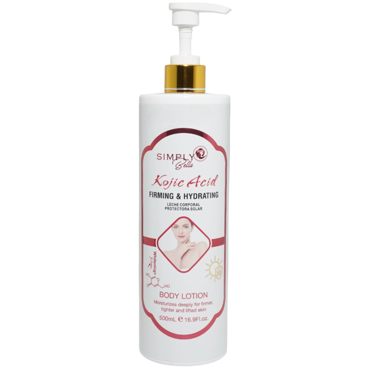 Loción Corporal con Ácido Kojic Simply Bella | Cosméticos al por Mayor