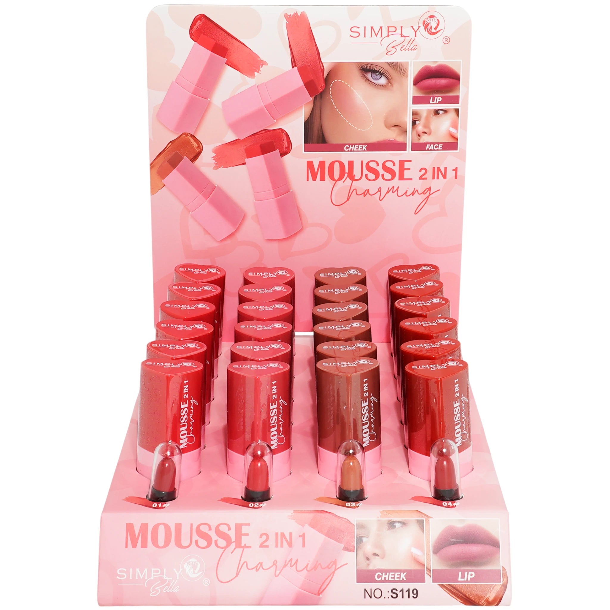 Mousse 2 en 1 Charming - Simply Bella | Cosméticos al por Mayor
