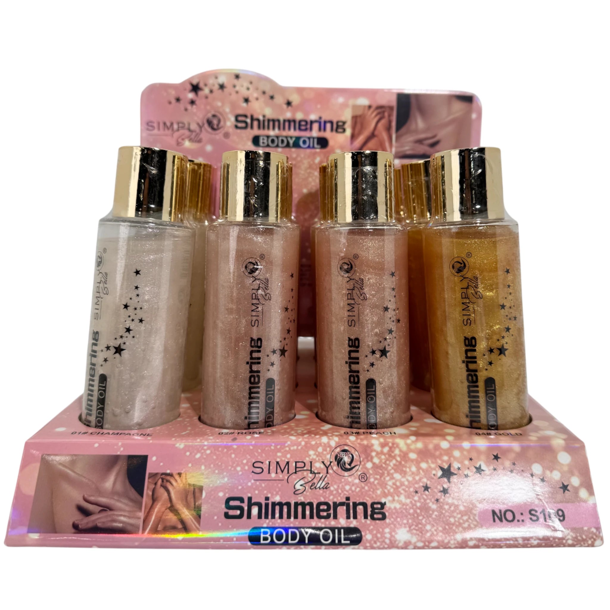 Aceite Corporal Brillante - Simply Bella | Cosméticos al por Mayor