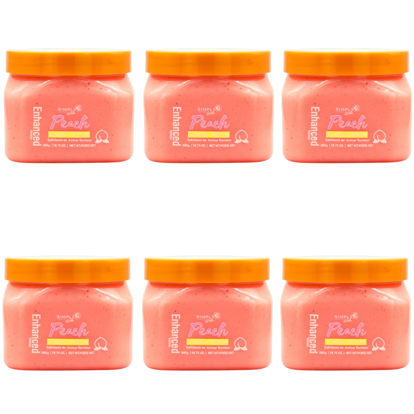 Exfoliante Melocotón con Azúcar Simply Bella | Cosméticos al por Mayor