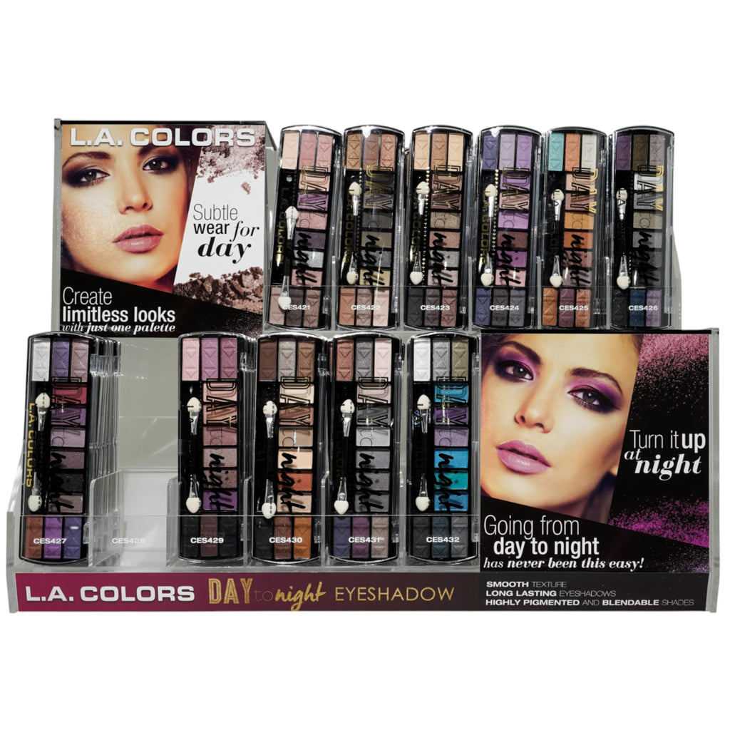 Sombras Para Dia y Noche L.A. Colors - Venta al por Mayor Display 132 Unidades (CAD73.1)