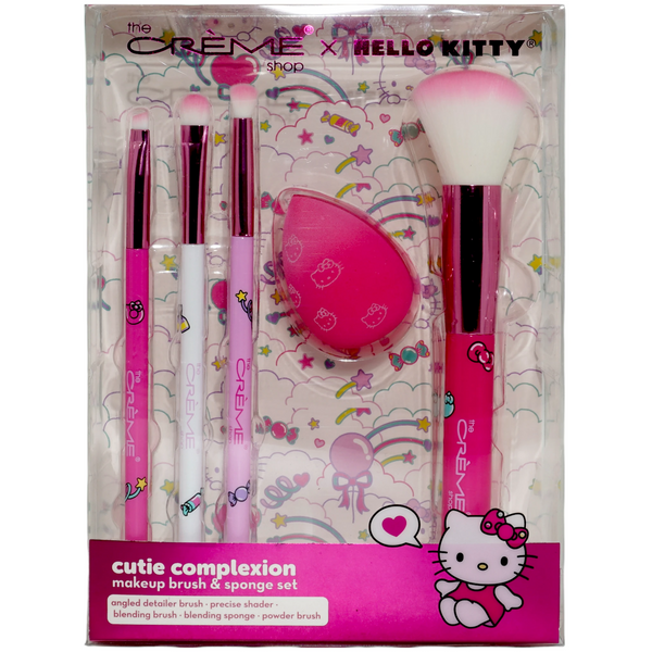 Set de Brochas de 5 Piezas Rosa X Hello Kitty | Cosméticos al por Mayor