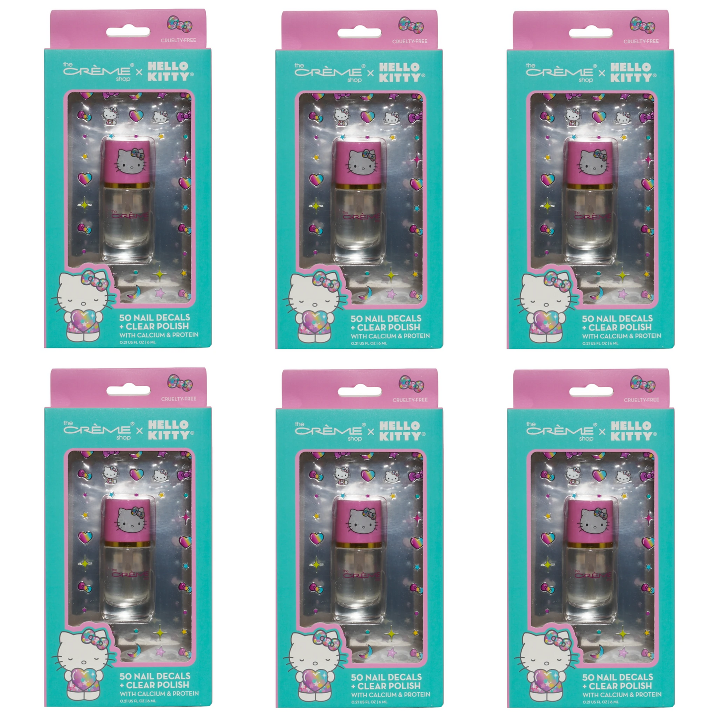 Set Esmalte de Uñas Transparente The Creme Shop | Cosméticos al por Mayor