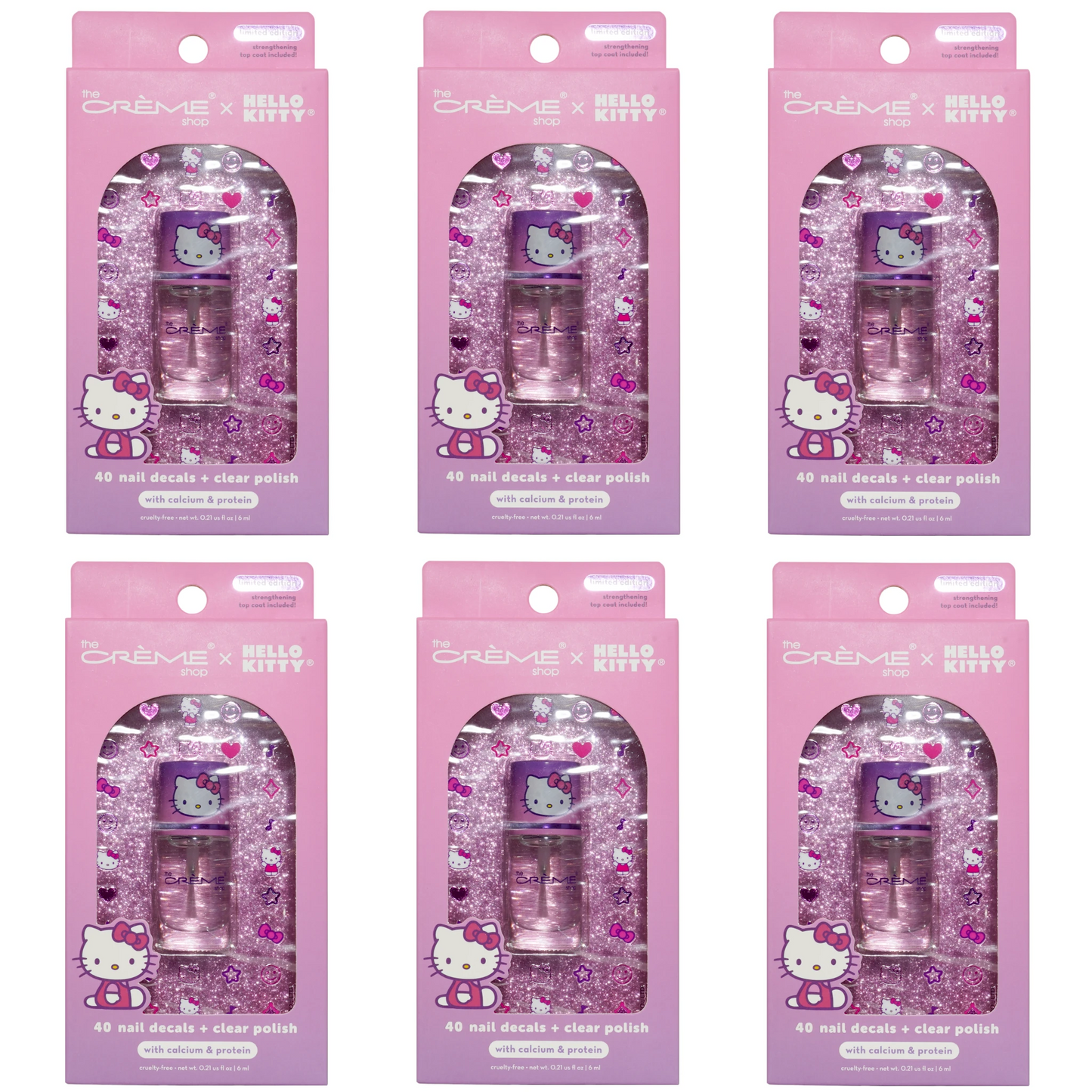 Set Esmalte de Uñas Transparente The Creme Shop | Cosméticos al por Mayor