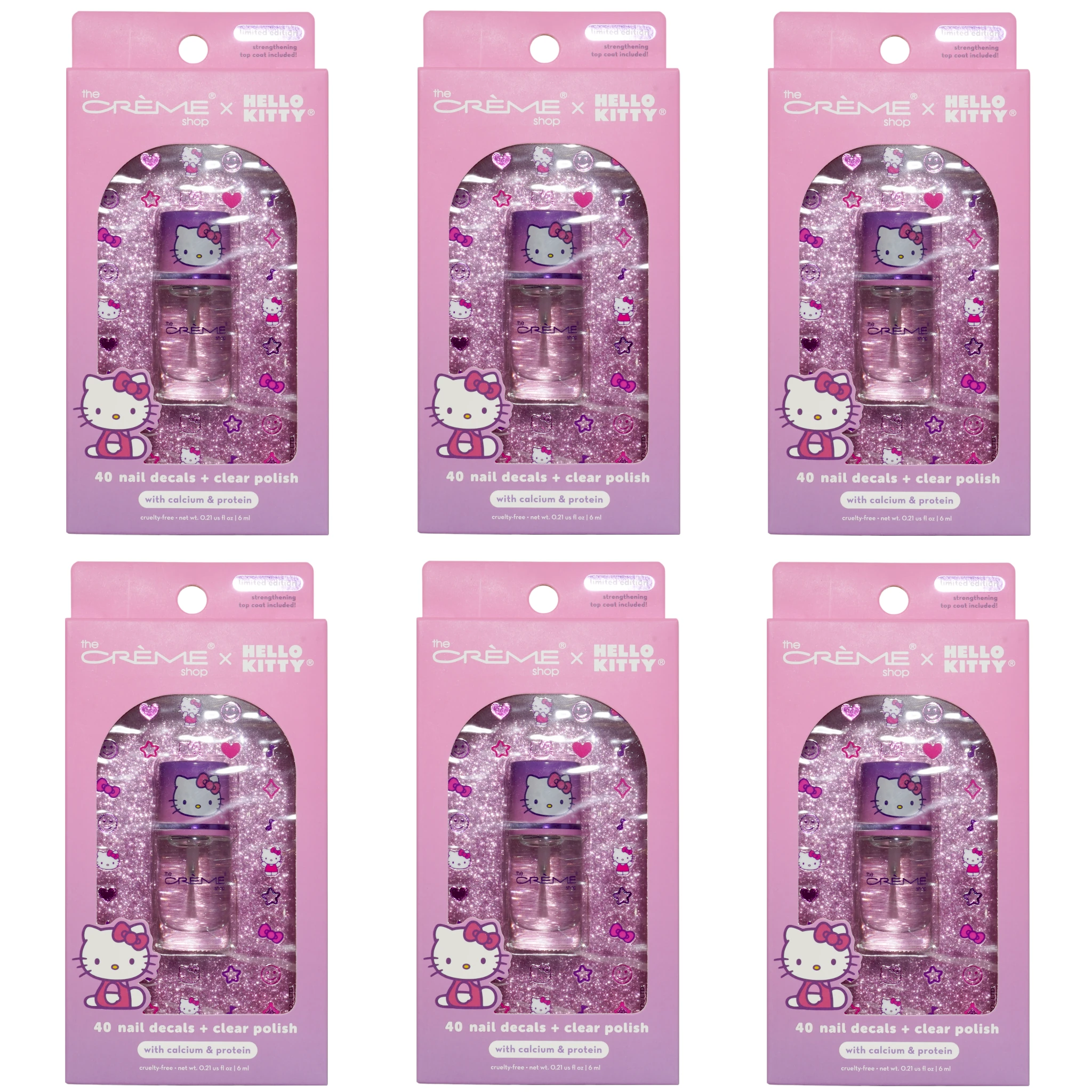 Set Esmalte de Uñas Transparente The Creme Shop | Cosméticos al por Mayor