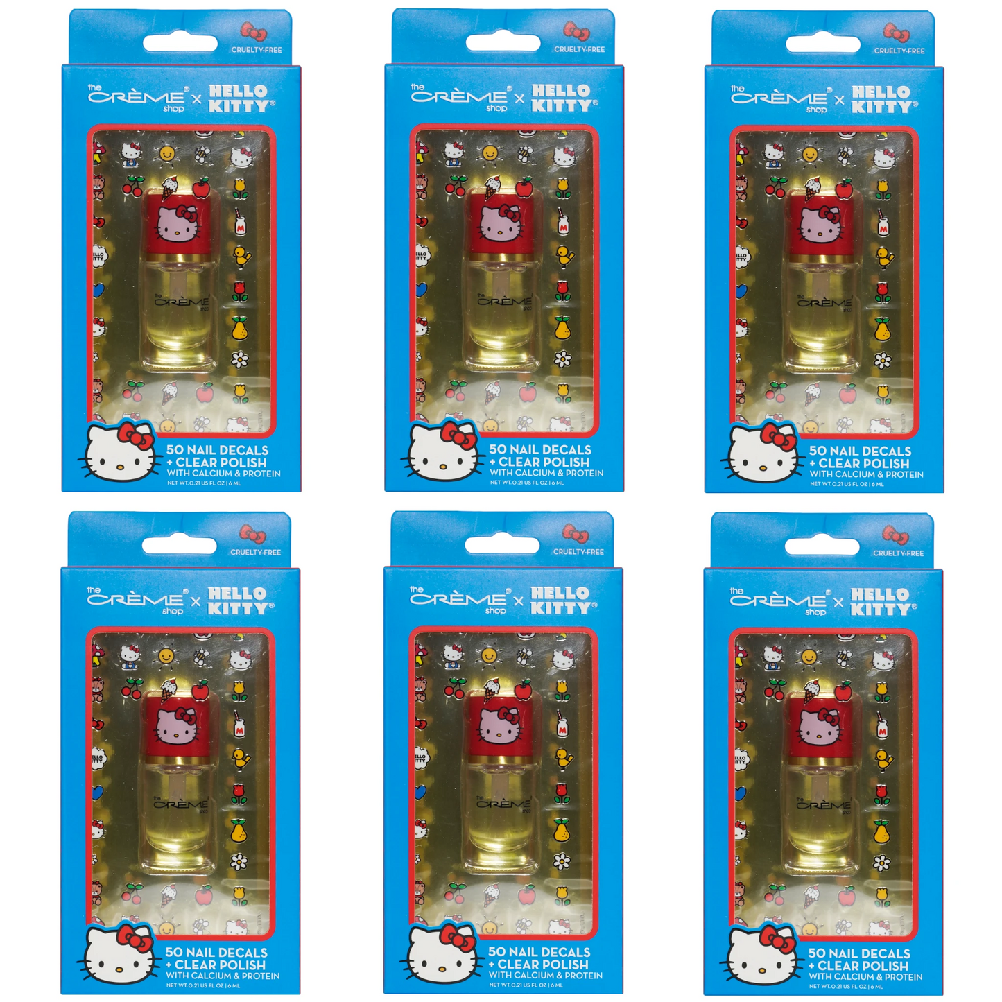 Set Esmalte de Uñas Transparente -The Creme Shop | Cosméticos al por Mayor