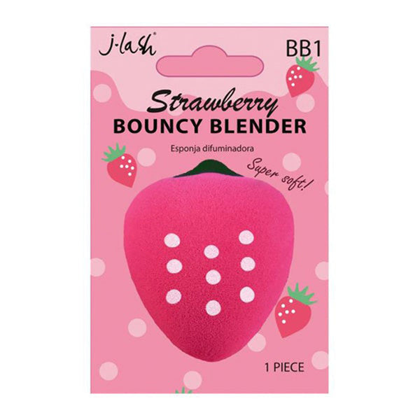 Esponja Bouncy Blender Strawberry - J.Lash | Cosmeticos al por Mayor
