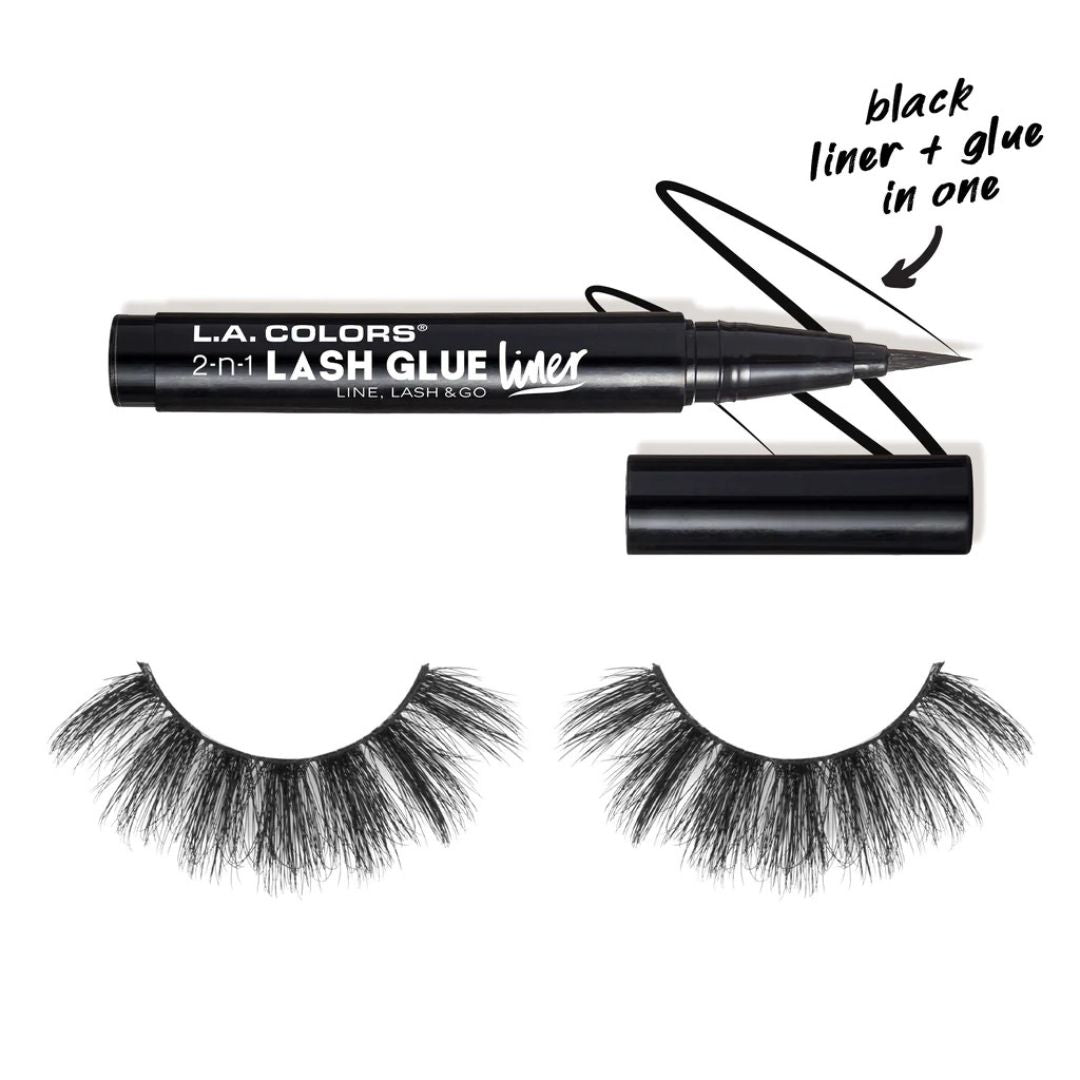 Kit de Pestañas 3D Faux Mink - L.A. Colors | Cosméticos al por Mayor