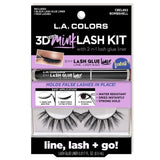 Kit de Pestañas 3D Faux Mink - L.A. Colors | Cosméticos al por Mayor