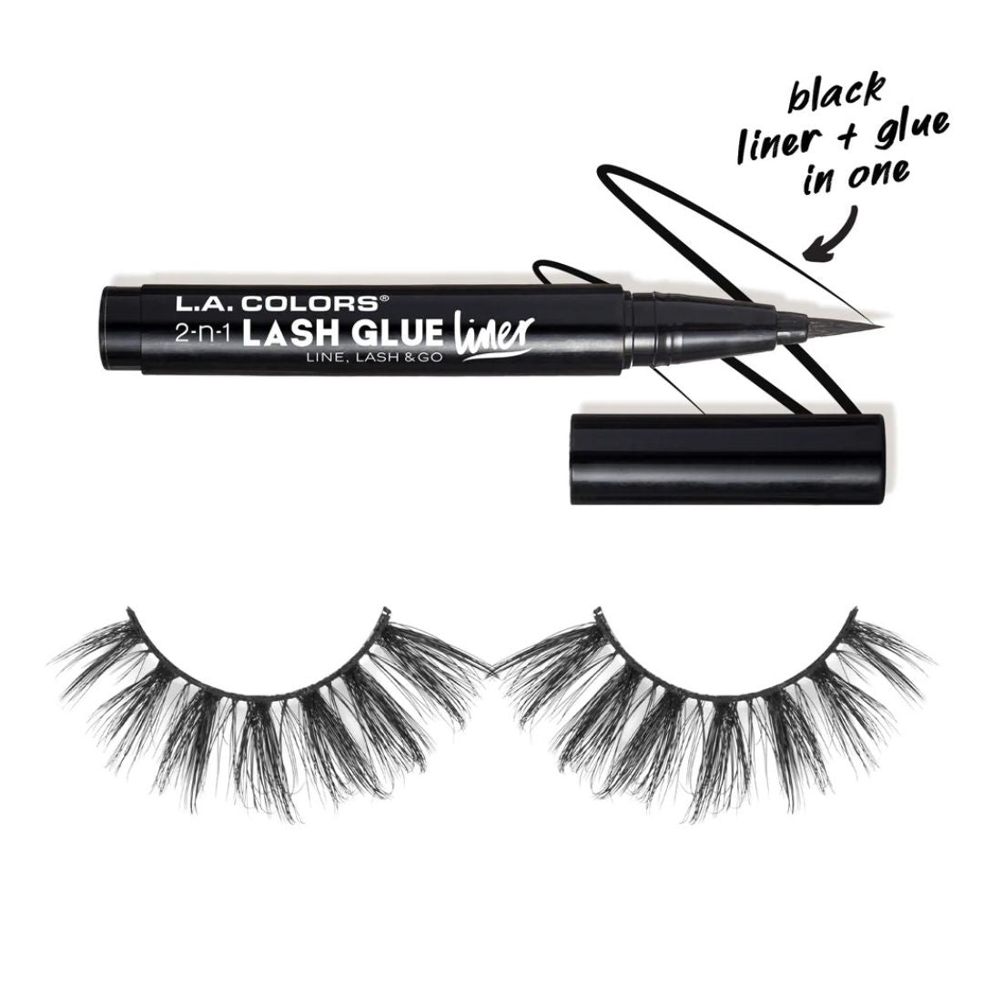 Kit de Pestañas 3D Faux Mink - L.A. Colors | Cosméticos al por Mayor