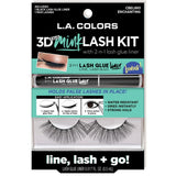 Kit de Pestañas 3D Faux Mink - L.A. Colors | Cosméticos al por Mayor