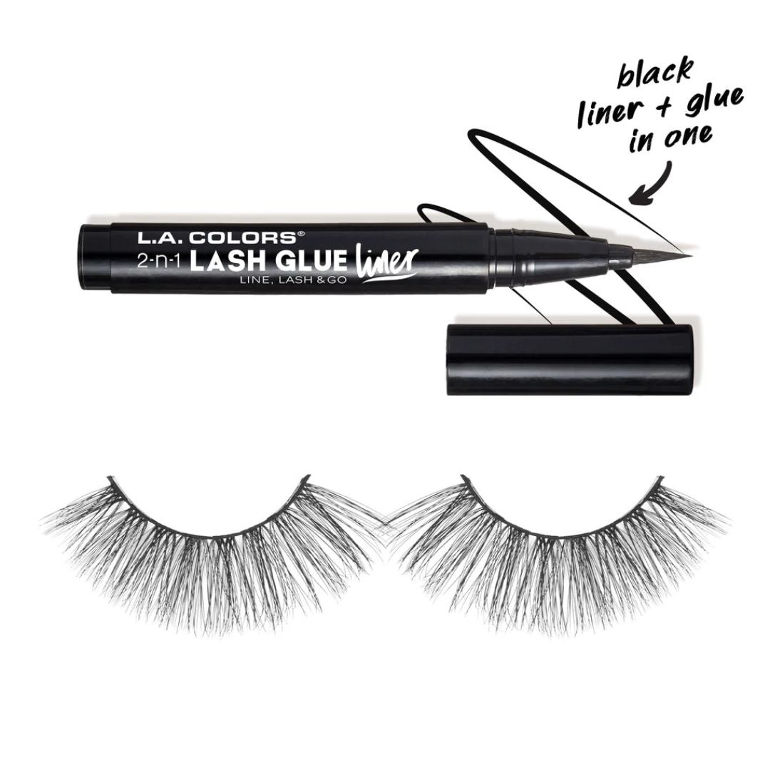 Kit de Pestañas 3D Faux Mink - L.A. Colors | Cosméticos al por Mayor