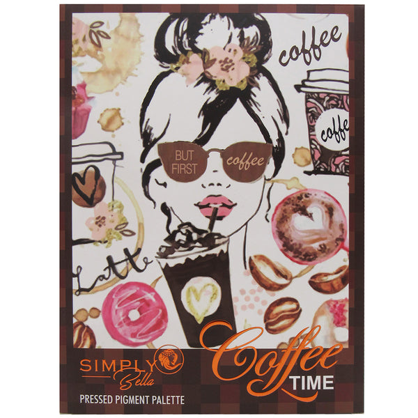 Paleta de Sombras Coffe - Time Simply Bella | Cosméticos al por Mayor