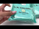 Toallitas Desmaquillantes Cucumber L.A. Colors - Venta al por Mayor 12 Unidades (C30660)